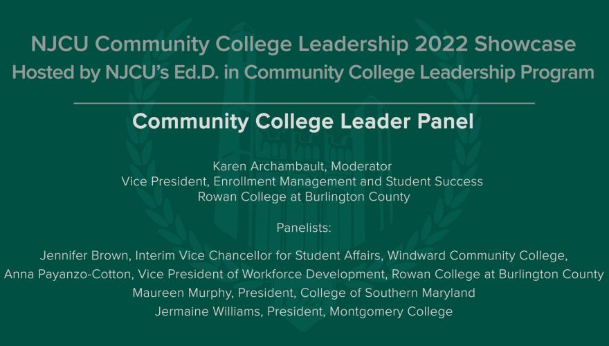 Community College Leader Panel