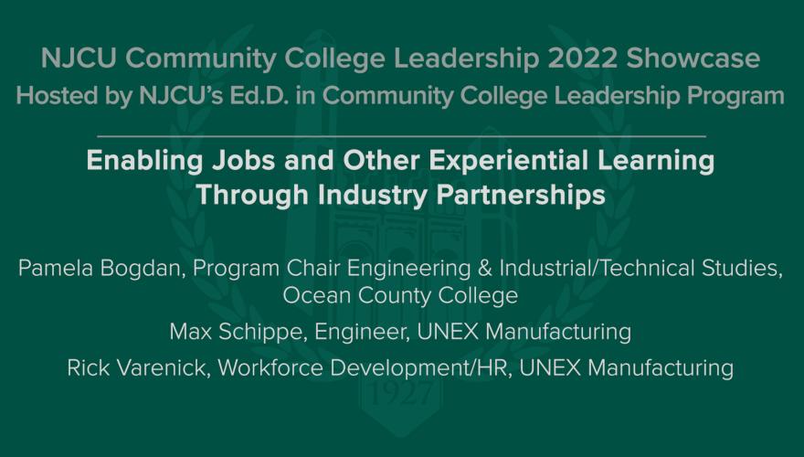 Enabling Jobs and Other Experiential Learning Through Industry Partnerships