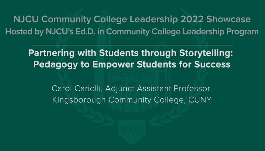 Partnering with Students through Story telling Pedagogy to empower students