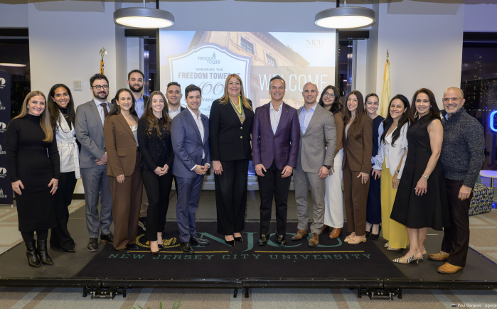 Group photo at the Freedom Tower event