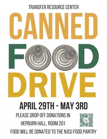 canned food drive poster