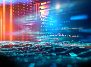 Abstract technology data image