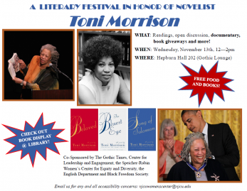 Toni Morrison event poster