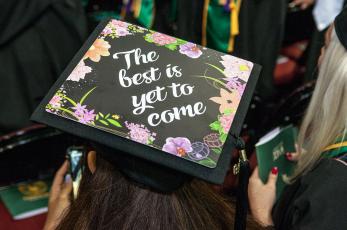 the best is yet to come decorated mortarboard