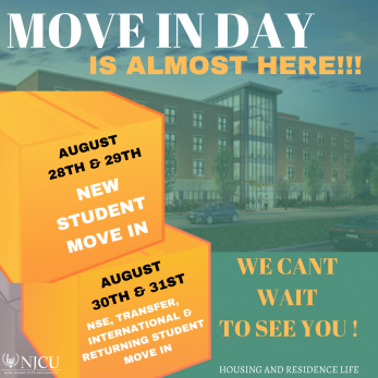 Move in Day Dates for Fall 2021 