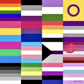 Image of Pride flag collage 