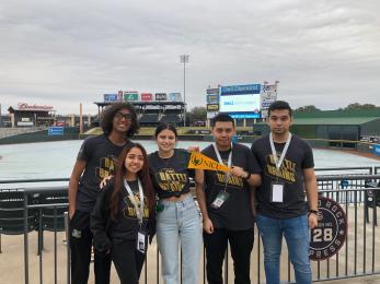NJCU School of Business team at HSI Battle of the Brains Competition