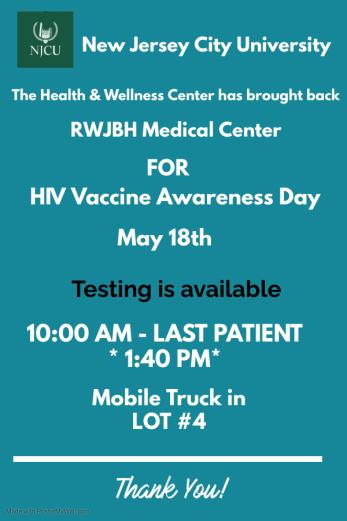 Flyer for HIV Awareness Day