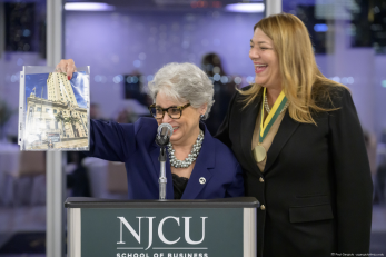 Madeline Pumariega, President of Miami Dade College and from Silvia Rodriguez-Guibert (NJCU '80, M.A. '93)