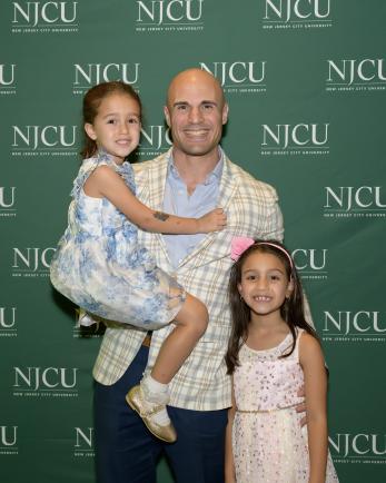 Adam San Miguel with his family at the 2025 NJCU Foundation Havana Nights Gala.