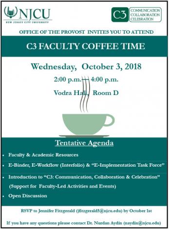 Provost Event Coffeetime flyer
